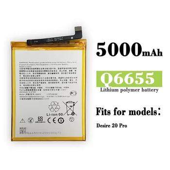 5000mAh Q6655 Резервна батерия за HTC Desire 20Pro 20 Pro батерии за мобилни телефони