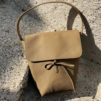 Нова мода флип кофа чанта телешка голям капацитет голяма пазарска чанта рамо чанта за жени