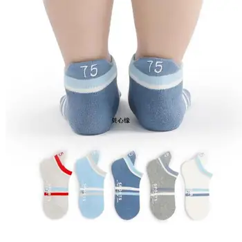 Бродирани детски чорапи пенирани памучни дишащи момичешки чорапи студентски бебешки чорапи за лодка летен и есенен чорап