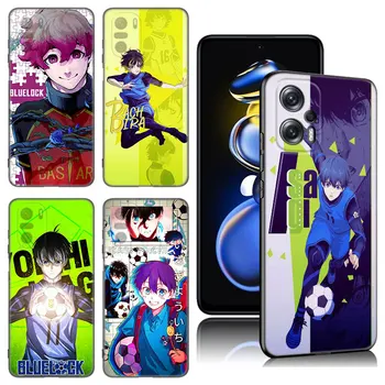 Blue Lock аниме телефон случай за Xiaomi POCO X3 X4 NFC F5 M2 M3 M4 M6 X5 Pro F3 F4 GT 5G C31 C55 M5S черен силиконов капак