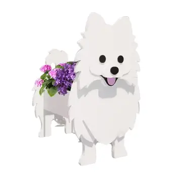 Куче форма растение контейнер цвете плантатор сладък куче форма сладък кактус контейнер градина декорация сочен съхранение кученце цвете