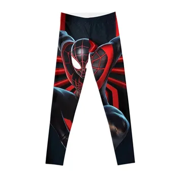 Spider черно синьо игра герой лого филм плакат Клинове джогинг панталони Дамска висока талия Фитнес облекло Дамски клинове