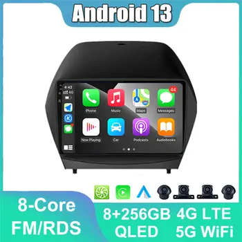 Car Radio Stereo Vedio Android 13 За HYUNDAI Tuscon IX35 2010-2015 Мултимедиен плейър GPS навигация Bluetooth 4G LTE