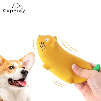 латекс куче играчки звук писклив мишка животински дъвчете домашен любимец каучук вокална играчка за малки големи кучета ухапване устойчиви интерактивни играчки доставки