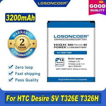 LOSONCOER 3200mAh BH98100 батерия (BD42100) За HTC Desire SV T326e, T326H, Droid Incredible HD, ADR6425, Desire SV RUS PM8610