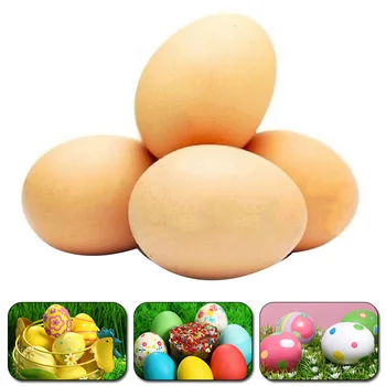10Pcs пилешка къща малки фалшиви яйца 5.5 * 4 см селскостопански животински консумативи клетки аксесоари ръководство пиле гнездо яйце живопис