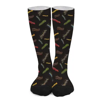 Wonderful Caterpillars Чорапи Чорап жена Мъжки чорап мъжки чорапи Забавни чорапи