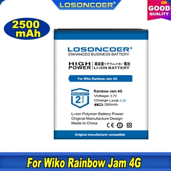 100% оригинална батерия LOSONCOER 2500mAh 2610 за Wiko Rainbow Jam 4G