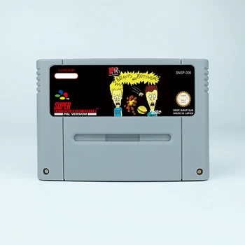 Beavis and Butt-Head Action Game Card for SNES EUR PAL USA NTSC 16bit Game Consoles video game Cartridge