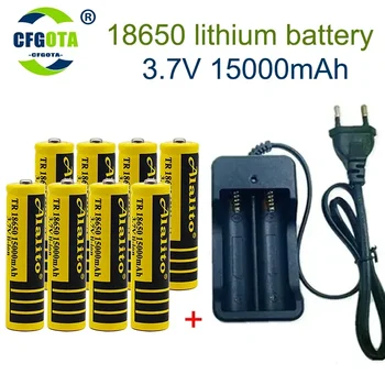 100% оригинален 18650 15000mAh 20A разряд INR18650 35E 18650 батерия Li-ion 3.7v акумулаторна батерия + зарядно устройство
