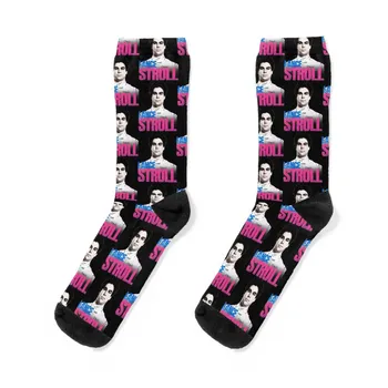 Lance Stroll - Distressed Poster Socks Търговия на едро чорапи дизайнер марка потребителски чорапи отвесни чорапи Дизайнерски мъжки чорапи Дамски