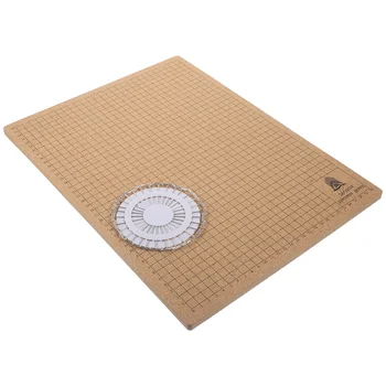 1 Комплект коркова дъска Macrame Board Knotting Craft Board за измерване на гривна проект с T щифтове