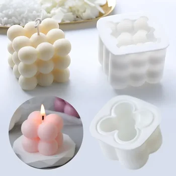 Най-новите квадратни магически кубчета свещи мухъл соеви восъчни свещи мухъл 3D силиконови форми за смола изкуство свещ свещ мазилка вземане мухъл
