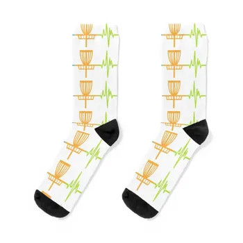 Сърдечен ритъм - Забавен диск Чорапи за голф Чорапи против хлъзгане футболни чорапи зимни чорапи чорапи за мъже Дамски