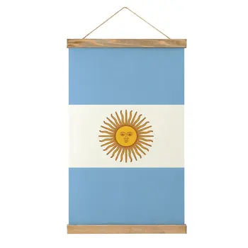 АРЖЕНТИНА. Знаме на Аржентина Аржентина Знаме Аржентинско платно Висяща картина Графика Cool Picture Office Picture Hanging Gee