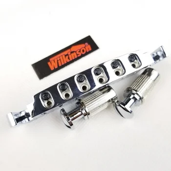 Wilkinson LP електрическа китара хром сребро регулируема обвивка WOGT3 струнник мост