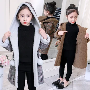 Нова пролет есен зима детски детски дрехи бебе момчета момичета якета връхни дрехи меко топло палто за 4-14 години