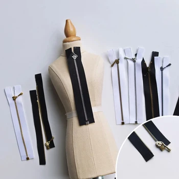 Търговия на едро персонализирана връзка за кукла облекло Шиене DIY аксесоари 0 # метален отворен цип персонализиране метал no.0 отваряне ципове