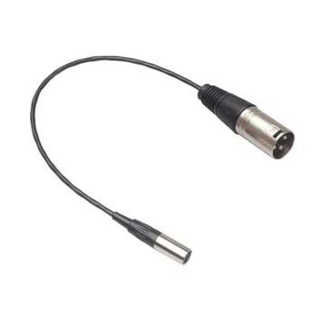 3 пинов мъжки към 3-пинов мъжки XLR мини щепсел аудио кабел XLR мъжки към мини XLR мъжки аудио кабел конектор микрофон кабел