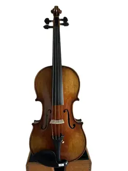 4/4 цигулка Stradi Модел 1716 фламбиран кленов гръб смърч отгоре ръчно резбован K3196