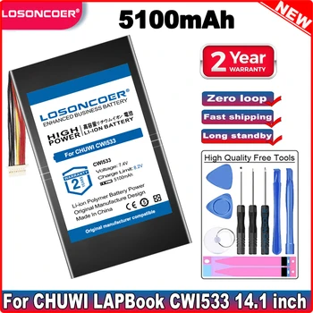 LOSONCOER 5100mAh CWI533 лаптоп батерия за CHUWI LapBook CWI533 14.1 инчов Windows 10 батерии за лаптопи