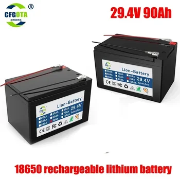 Нова 29.4v 18650 литиева батерия 7s3p 90Ah вградена високотокова BMS батерия за пръскачки Батерия за електрически превозни средства + зарядно устройство