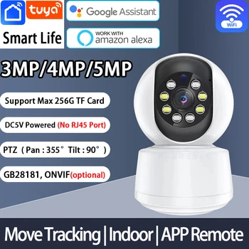 Tuya Smart Life Baby Monitor Wireless WiFi Indoor Camera Color Night Vision Auto Tracking No LAN порт