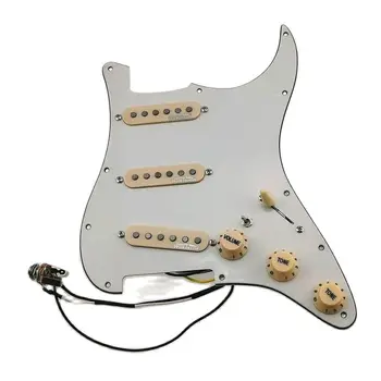 За кабелен сноп Pre-Wired Pickguard Wilkinson Alnico V SSS 7-Way тип напълно зареден За ST Pickguard китарни пикапи