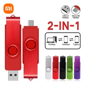 Нов Xiaomi OTG USB флаш устройство Micro USB писалка диск 512GB 256GB 2TB 1TB USB стик 2.0 Pendrive за микро USB устройство за лаптоп PC
