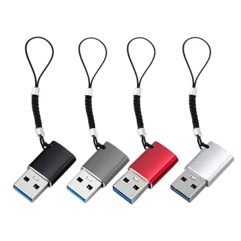 USB C към USB адаптер Конектор за USB конвертор от алуминиева сплав 480Mb Бърз конектор T84D