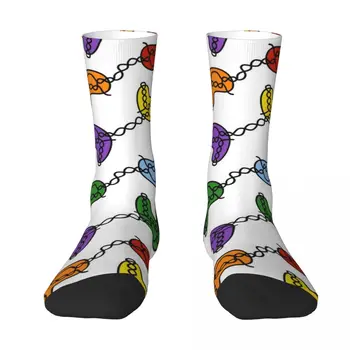 CRISPR Cas9 върху ДНК в цветовете на дъгата Чорапи чорапи за Коледа Спортни чорапи Чорапи за бягане Чорапи против хлъзгане Чорапи Жени Мъжки