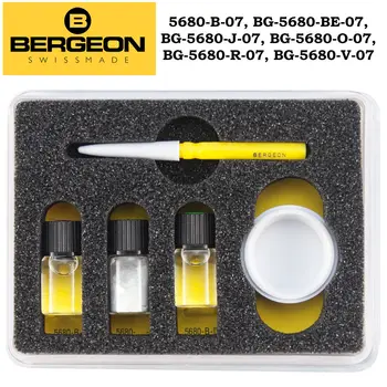 Bergeon 5680 Комплект светещо съединение, паста и прах за стрелки за часовници и комплект за светеща боя