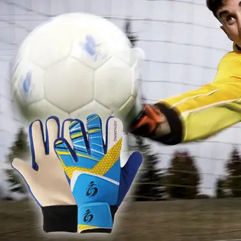 Футболни ръкавици Вратарски ръкавици Детски футболни вратарски ръкавици със силни длани за захващане Дишащо въздействие върху дизайна на футбола
