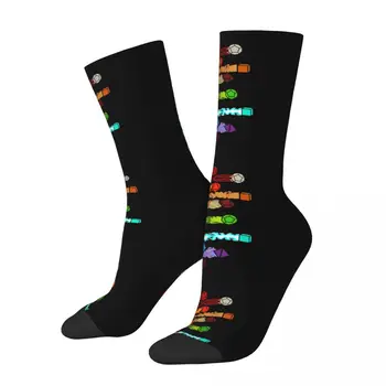 Щети зарове DnD игра чорапи туризъм 3D печат момче момичета средата на прасеца чорап