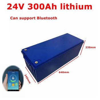 FS водоустойчив 24V 300AH литиево-йонна батерия bluetooth APP BMS li ion за 3000W RV EV Слънчева енергия голф количка UPS + 20A зарядно устройство