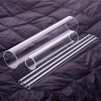5pcs боросиликатна стъклена тръба, външен диаметър 12 мм, дебелина 1,5 мм, дължина 400 мм / 500 мм / 600 мм, устойчива на висока температура стъклена тръба