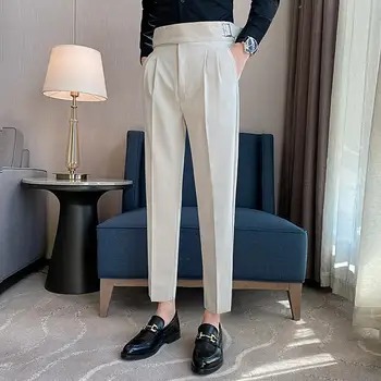 2023 Есен и лято Нови панталони Марка Мъжко облекло Панталони Slim Fit Suit Елегантни мъжки официални панталони Висококачествени панталони G150