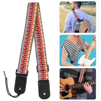 Guitar Ukulele презрамка за рамо Цветна регулируема каишка за китара Ukulele прашка колан замяна аксесоари