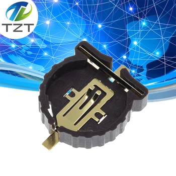 TZT 10PCS бутон батерия гнездо клип притежателя кутия случай преносим CR1220 за направи си сам