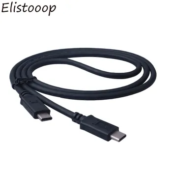 Elistooop USB C към тип C кабел, бързо зареждане зарядно устройство кабел Data Sync 1m за MacBook за Samsung S8 Oneplus 5T