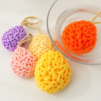Баня бебе неща топка памук не разпръсква супер мека гъба деца сладък цветни топки Бебешки аксесоари за баня