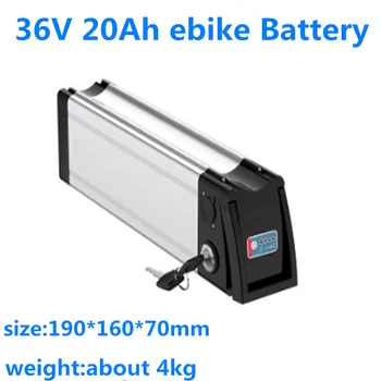GTK литиева батерия 36V 20Ah литиево-йонна батерия със силен BMS за скутер ebike електрически велосипед + 42V 3A зарядно устройство