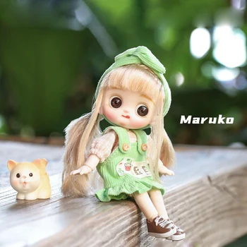 OB11 Кукла Пролетен излет Скъпа Момиче BJD Облечи Приятелки Пикник на открито Многоставни дейности Винил Облечи кукла играчки