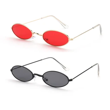 Ретро Малки овални слънчеви очила Винтидж нюанси Слънчеви очила Жени 2023 за мъже Дамски очила 90-те години Слънчеви очила в уличен стил
