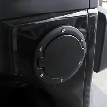 Запечатване на капачката за гориво Издръжлив ABS Черна външна капачка на резервоара за гориво за Jeep-Wrangler Добре запечатан антикорозионен лесен монтаж Издръжлив