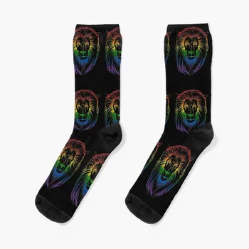 Rainbow Lion Art Socks Детски мъжки чорапи на едро Луксозна марка Дамски