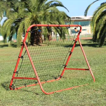 Футболен отскок Net Door Steel Pipe Soccer Gate Bounce Practice Mesh Golf Baseball Hockey Shooting Assist Training Equipment