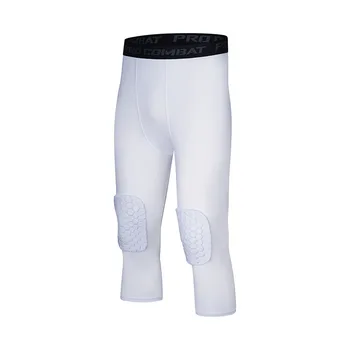 Honeycomb анти-сблъсък изрязани панталони спортни чорапогащи фитнес бягане баскетбол високо еластични гамаши високо еластичен хип протектор