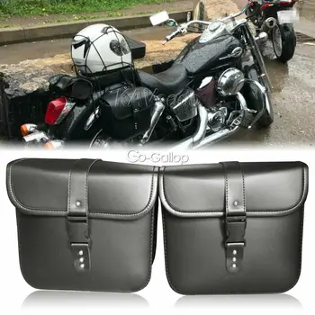 Универсални мотоциклетни чанти за седло Странично съхранение Чанта за багаж за Honda Shadow Spirit Sabre Magna VT VF 600 700 750 1100 1300
