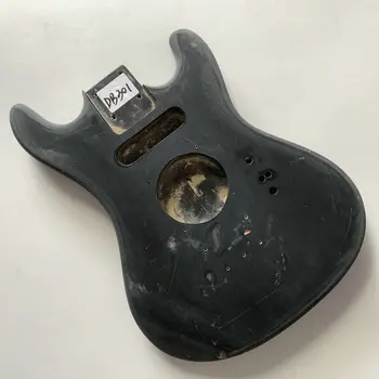 DB301 Детска електрическа китара черен цвят Недовършено тяло на китара с щети за мини и пътуваща китара